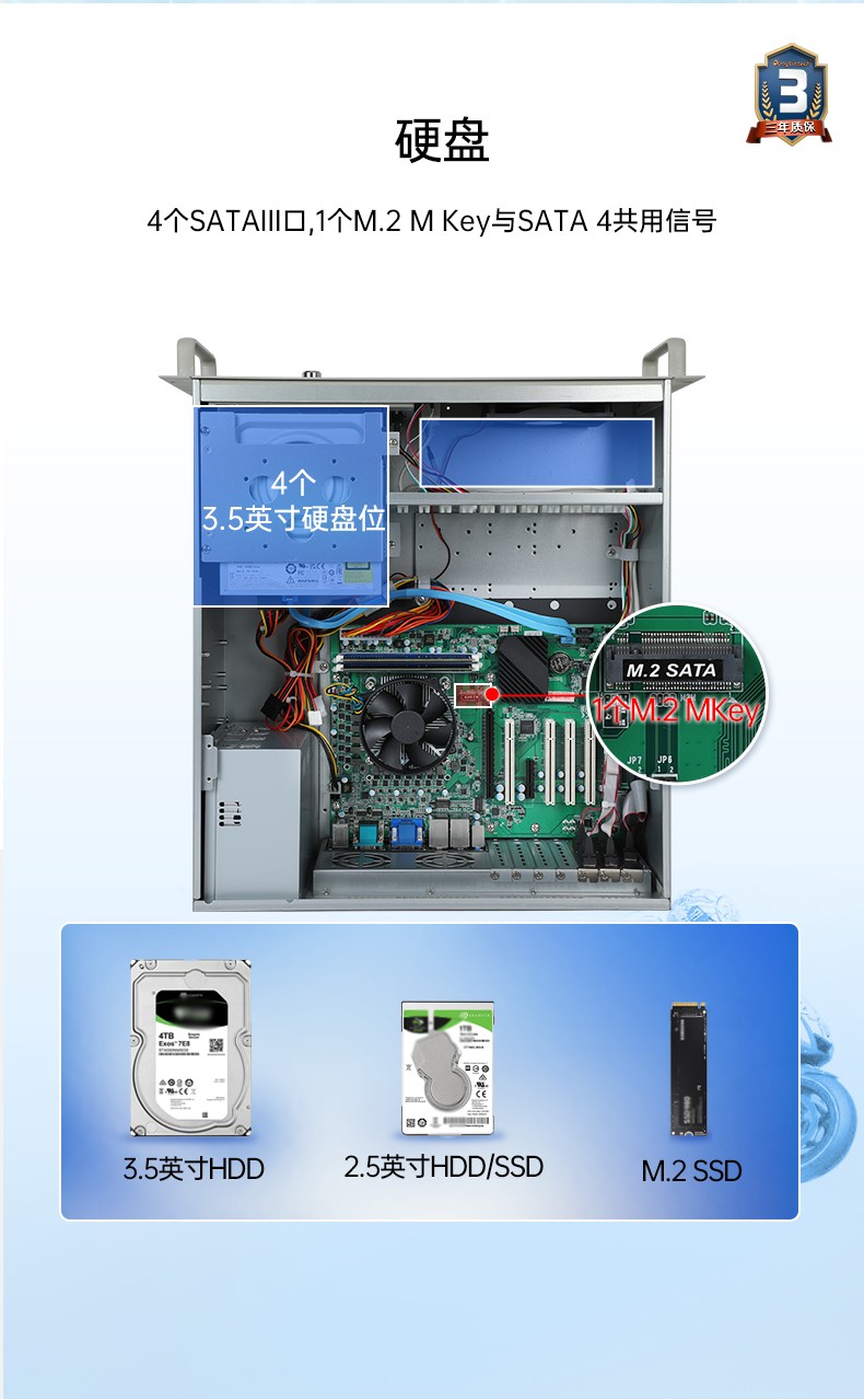 擴(kuò)展性超強(qiáng)工控機(jī),7pci槽工業(yè)電腦,DT-610L-JH420MA.jpg