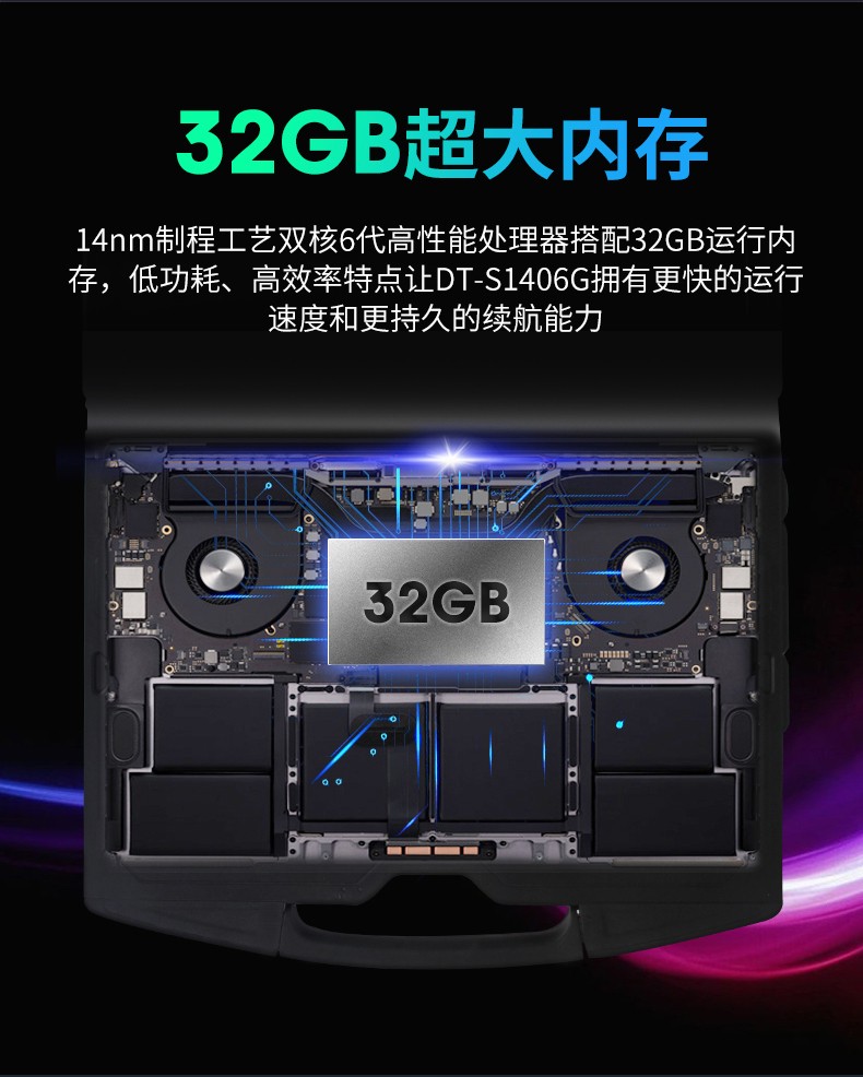 酷睿6代14英寸半加固三防筆記本,工業(yè)級計算機電腦,DT-S1406G.jpg
