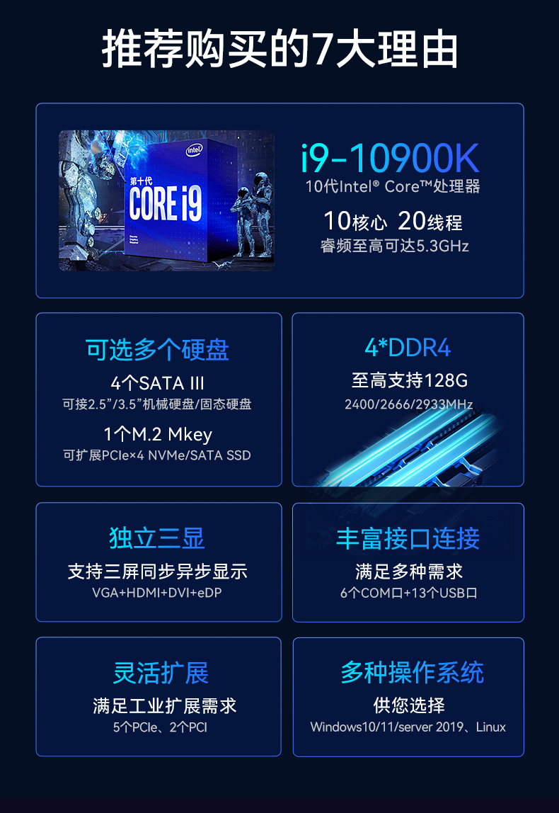 東田4U上架式工控機,x86工業(yè)主機,支持多種操作系統(tǒng),DT-610L-BQ470MA.jpg