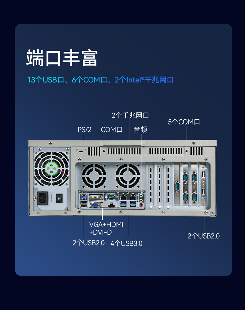 東田4U上架式工控機,x86工業(yè)主機,支持多種操作系統(tǒng),DT-610L-BQ470MA.jpg