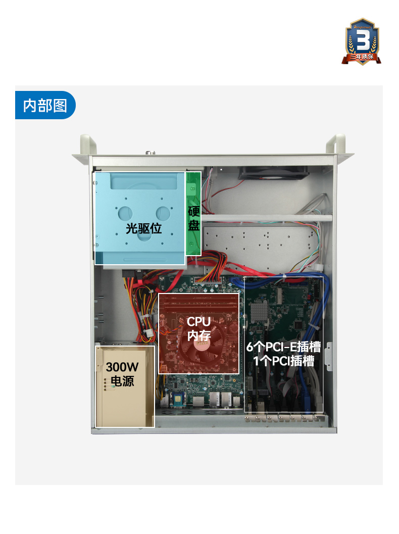 酷睿9代4U工控機(jī),機(jī)器視覺(jué)主機(jī),冗余電源,DT-610L-ZQ370MAV2.jpg
