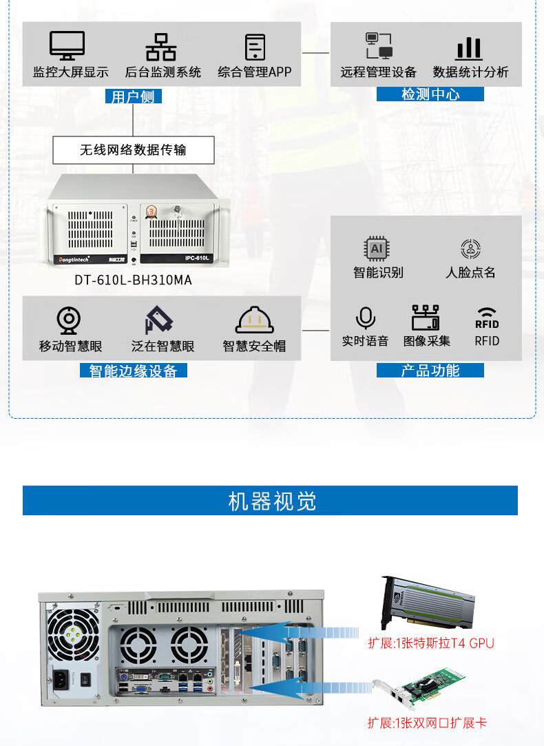 酷睿9代上架式工控機,智慧工地管理系統(tǒng)工控主機,DT-610L-BH31CMA.jpg