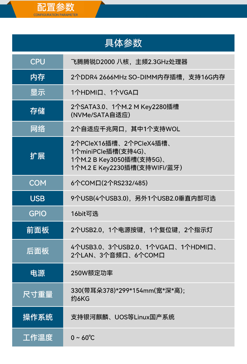 國產(chǎn)壁掛式工控機,飛騰D2000工業(yè)主機,DT-5206-FD2KMB.jpg
